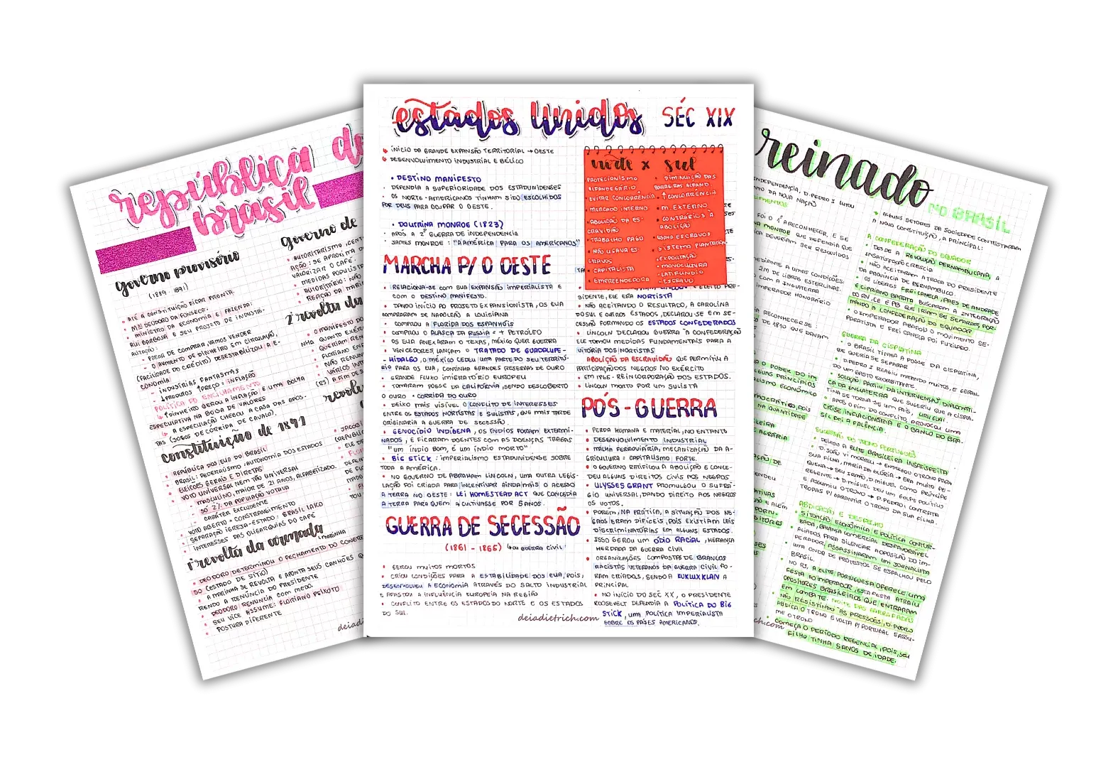 Capa do resumo de História